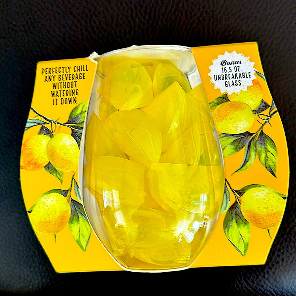 Evriholders Lemon Chillers 24 Piece Reusable Bonus: 16.5 OZ UNBREAKABLE Glass